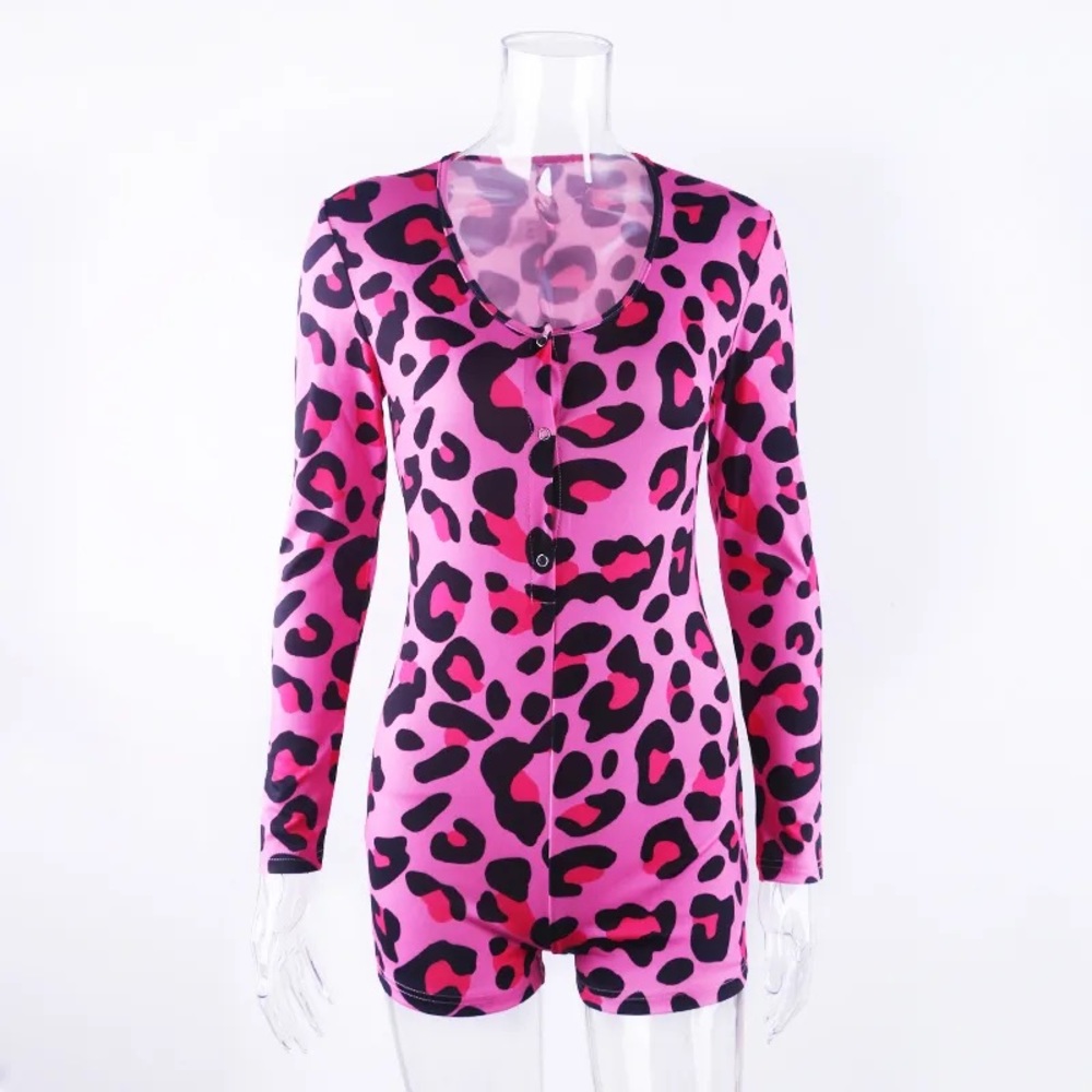 🌸 Pink Animal Print Marisa Lounge Sleepwear